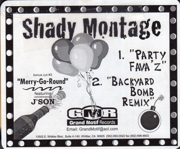 Shady Montage – Party Fava'z (1997, CD) - Discogs