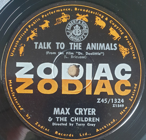 baixar álbum Max Cryer & The Children - Talk To The Animals