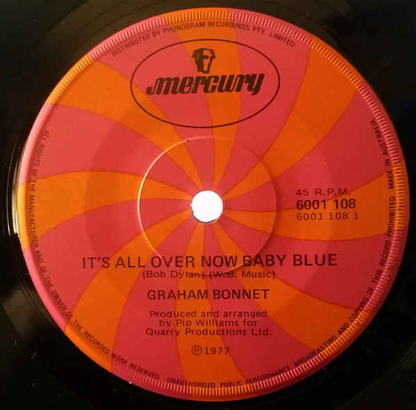 Graham Bonnet - It's All Over Now, Baby Blue | Releases | Discogs