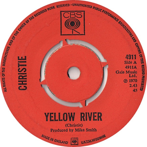 Christie – Yellow River (1970, Vinyl) Discogs