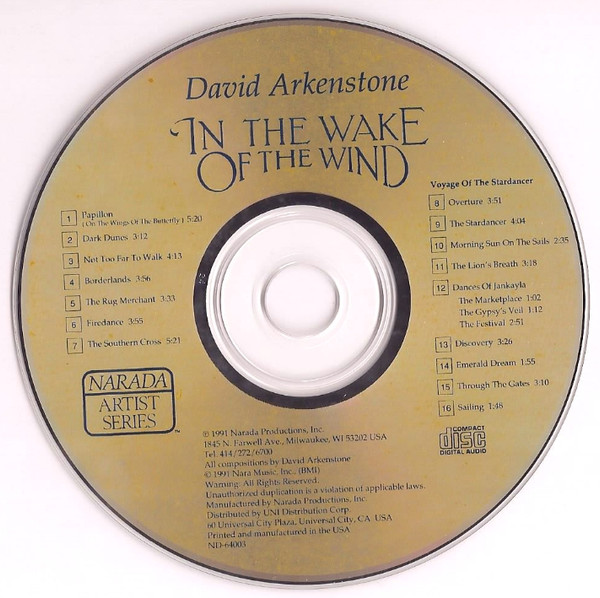 David Arkenstone - In The Wake Of The Wind | Narada Artist Series (ND-64003) - 3