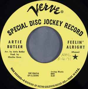 Artie Butler – Feelin' Alright / Alice In Wonderland (1971, Vinyl