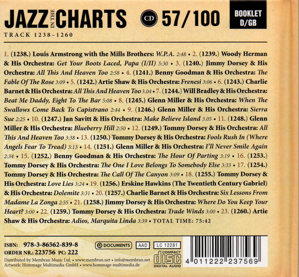 Album herunterladen Various - Jazz In The Charts 57100 Blueberry Hill 1940 5