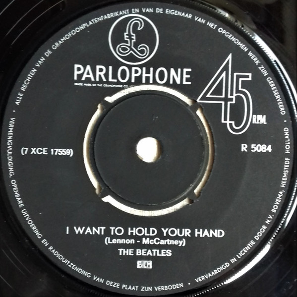 The Beatles – I Want To Hold Your Hand (1967, 4-prong Centre