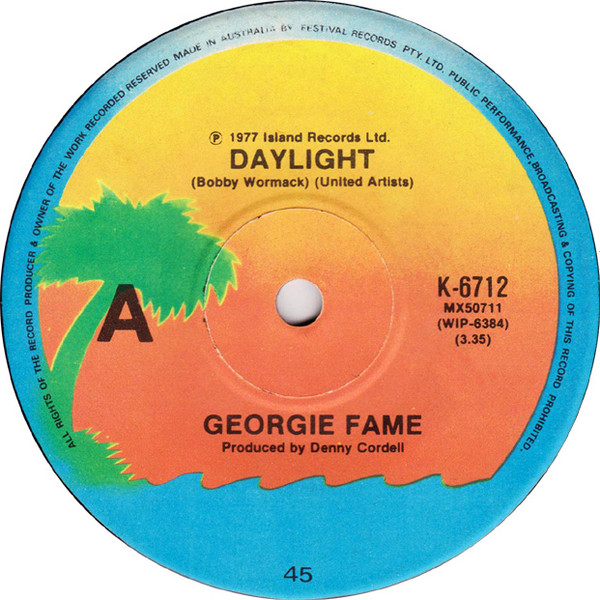 Georgie Fame – Daylight (1977, Vinyl) - Discogs