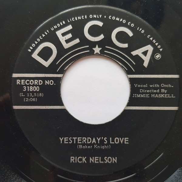 ladda ner album Ricky Nelson - Yesterdays Love Come Out Dancin