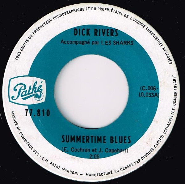 descargar álbum Dick Rivers - Summertime Blues I Was Made To Love Her