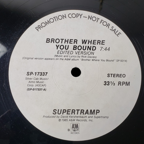 SUPERTRAMP - Brother Where You Bound - Ed ARG 1985 Vinilo / LP