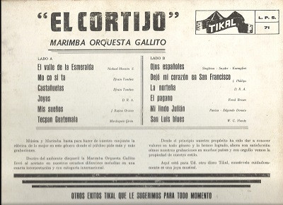 last ned album Marimba Orquesta Gallito - El Cortijo