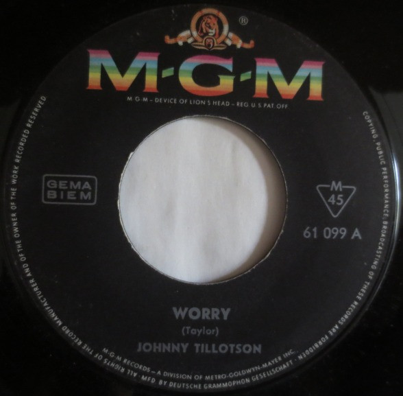ladda ner album Johnny Tillotson - Worry