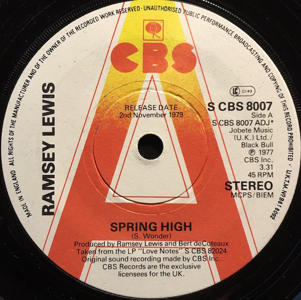 Ramsey Lewis – Spring High (1979, Vinyl) - Discogs