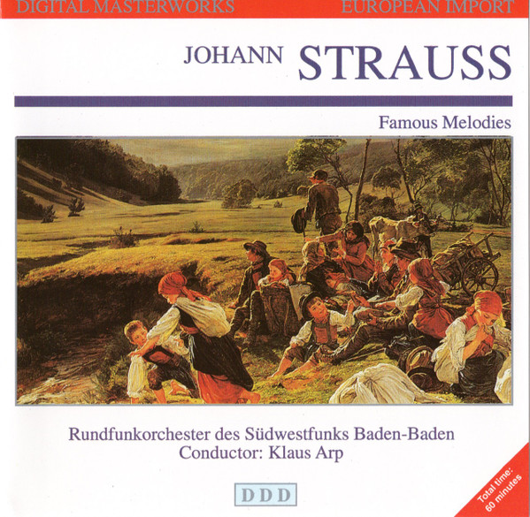 ladda ner album Johann Strauss, Rundfunkorchester Des Südwestfunks BadenBaden, Klaus Arp - Famous Melodies