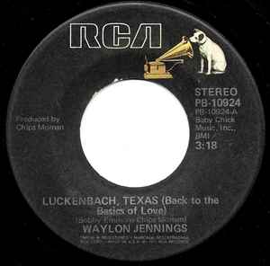 Waylon Jennings - Luckenbach, Texas (Back To The Basics Of Love) album cover