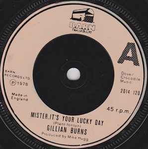 Gillian Burns - Mister, It's Your Lucky Day album cover