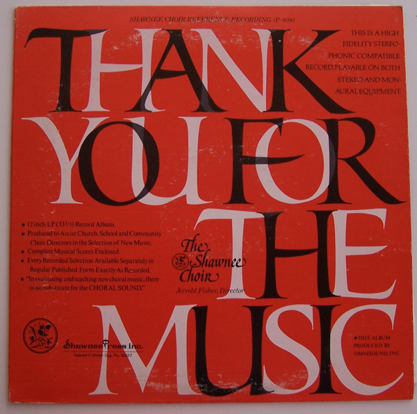 descargar álbum The Shawnee Choir - Thank You For The Music