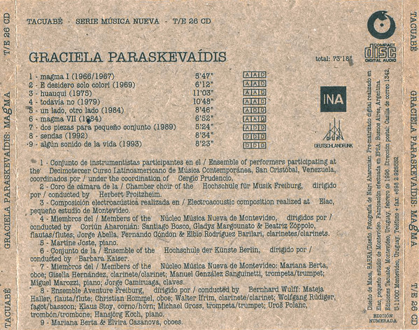 Album herunterladen Graciela Paraskevaídis - Magma