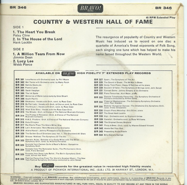 Album herunterladen Various - Country Western Hall Of Fame