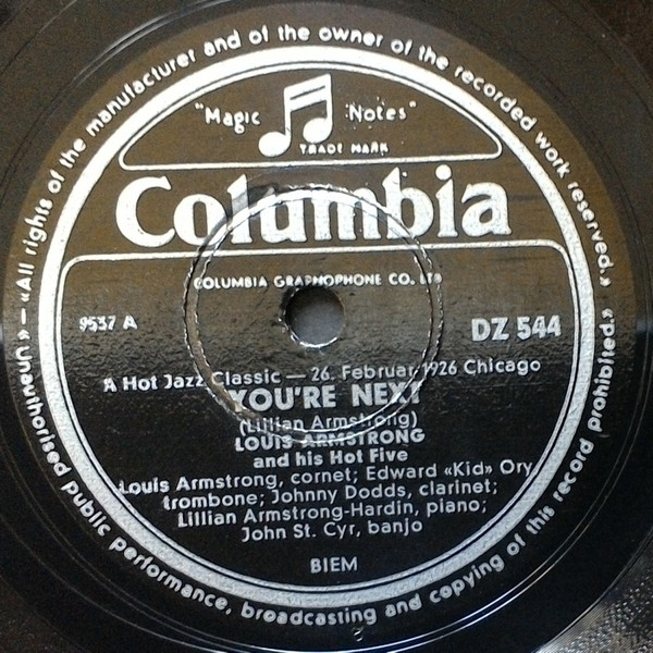 Louis Armstrong And His Hot Five – You're Next / Oriental Strut