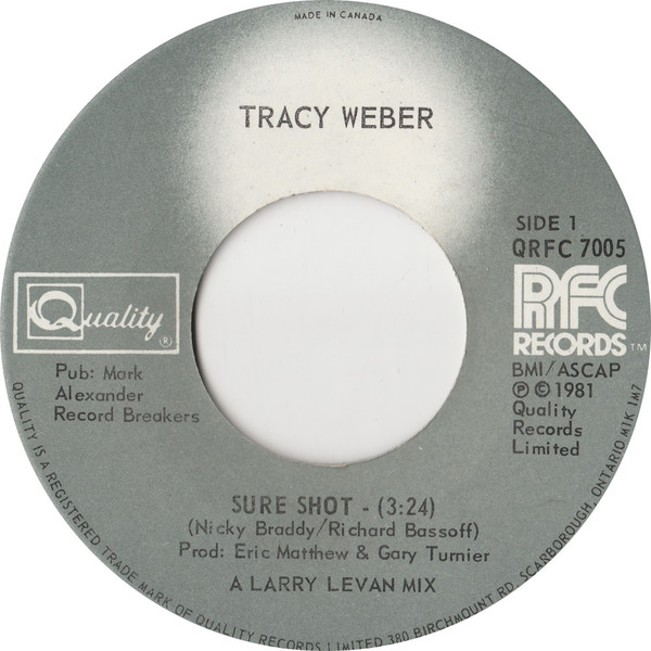Tracy Weber – Sure Shot (1982, Vinyl) - Discogs
