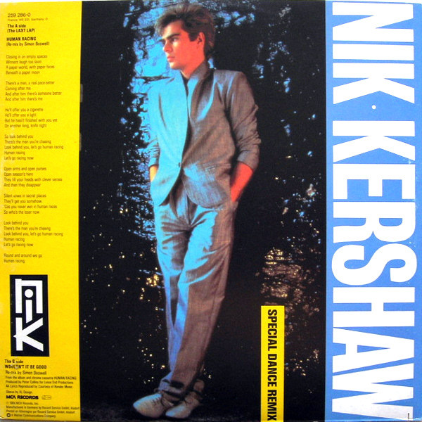 last ned album Nik Kershaw - Human Racing Special Dance Remix