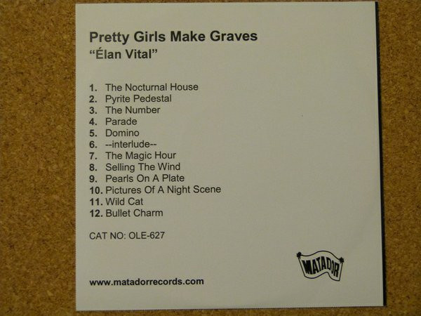 Pretty Girls Make Graves – Élan Vital (2006, CDr) - Discogs