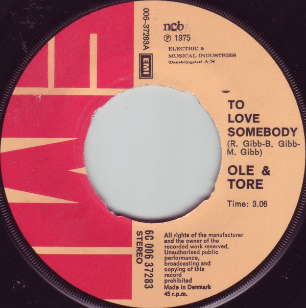 lataa albumi Ole & Tore - To Love Somebody