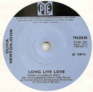Olivia Newton-John - Long Live Love album cover