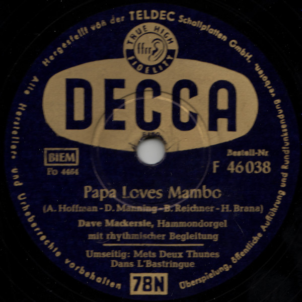 descargar álbum Dave Mackersie - Papa Loves Mambo Mets Deux Thunes Dans LBastringue