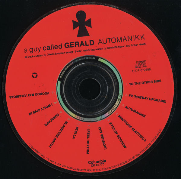 A Guy Called Gerald - Automanikk | Columbia (CK 46770) - 3