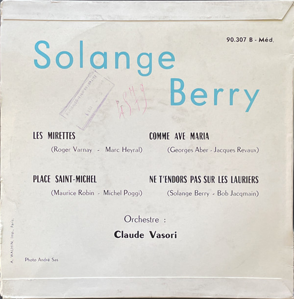 lataa albumi Solange Berry - Les Mirettes
