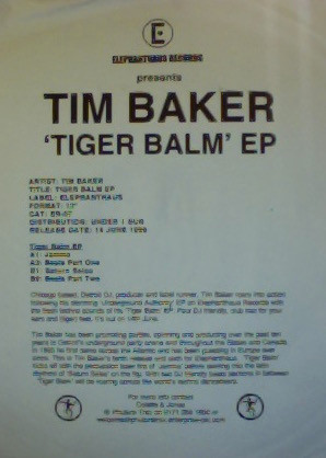 baixar álbum Tim Baker - Tiger Balm EP