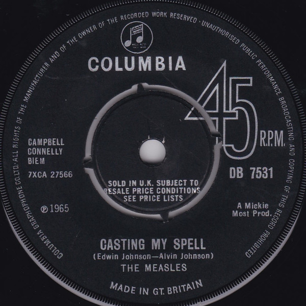 The Measles – Casting My Spell/Bye Birdie Fly (1965, Vinyl) - Discogs