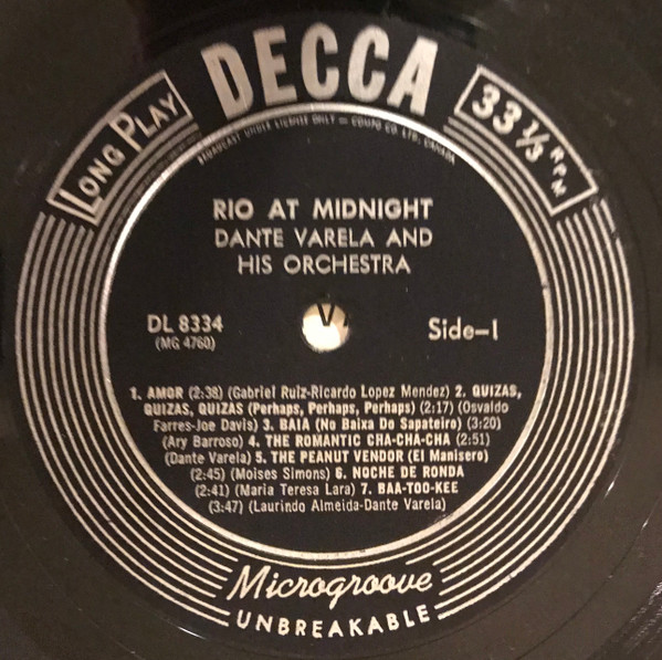 descargar álbum Dante Varela And His Orchestra - Rio At Midnight