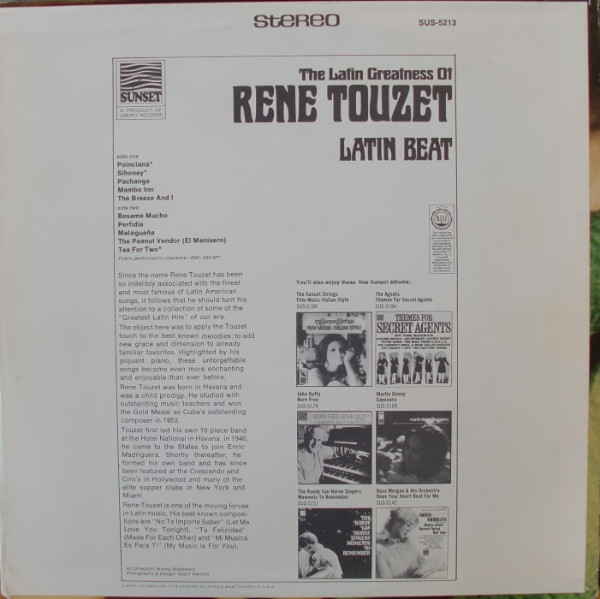 descargar álbum Rene Touzet - Latin Beat The Latin Greatness Of Rene Touzet