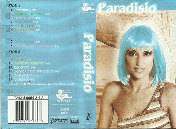 Paradisio – Paradisio (1997, Cassette) - Discogs