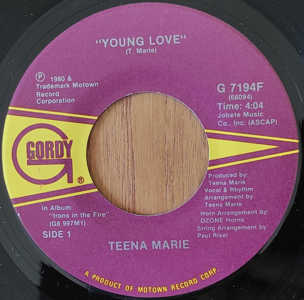Teena Marie – Young Love / First Class Love (1980, Vinyl) - Discogs