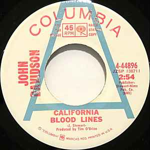 John Davidson - California Blood Lines album cover