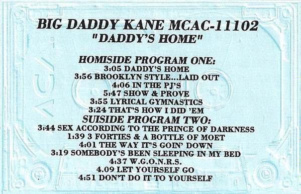 Big Daddy Kane - Daddy's Home | Releases | Discogs