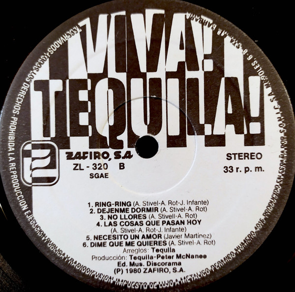 parque Natural Mojado Portal Tequila – Viva! Tequila! (1980, Yellow Cover, Vinyl) - Discogs