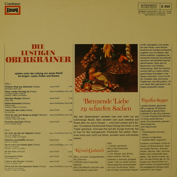 télécharger l'album Die Lustigen Oberkrainer - Die Lustigen Oberkrainer