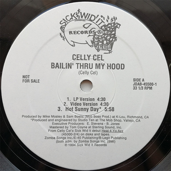 Celly Cel – Bailin' Thru My Hood (1994, Vinyl) - Discogs