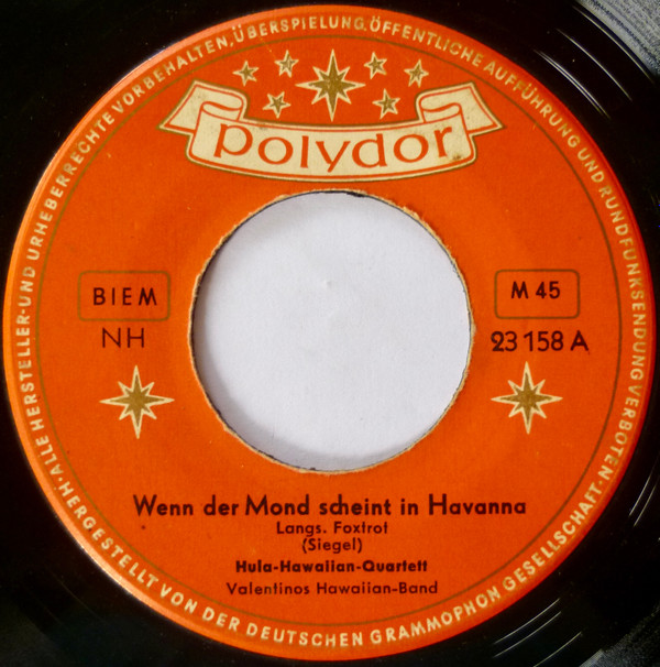 lataa albumi HulaHawaiianQuartett, Valentinos HawaiianBand - Wenn Der Mond Scheint Auf Havanna Wenn Matrosen Abschied Nehmen Von Hawaii
