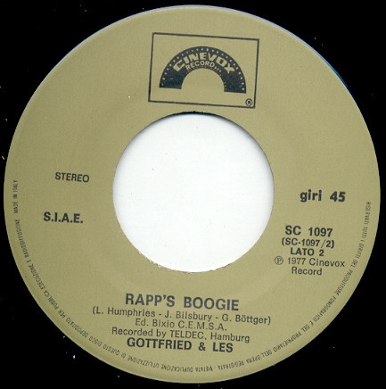 descargar álbum Gottfried & Les - Disco Rapps Boogie