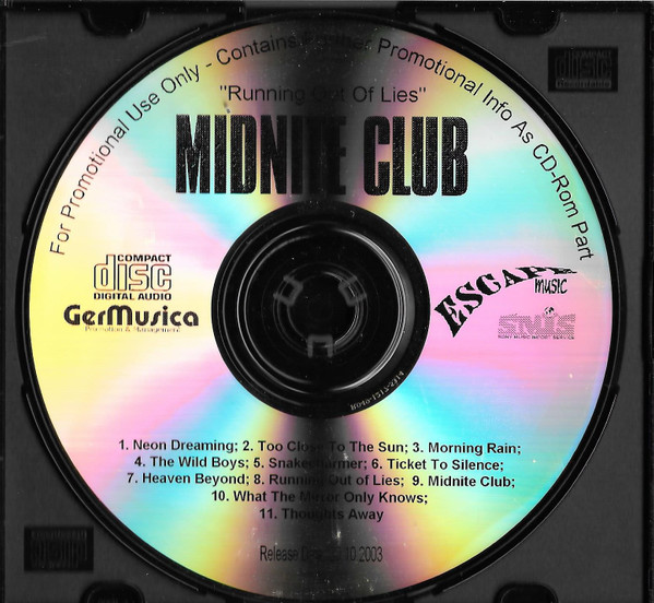 ☆MIDNITE CLUB☆RUNNING OUT OF LIES【必聴盤】ミッドナイト・クラブ CD メロハー - CD