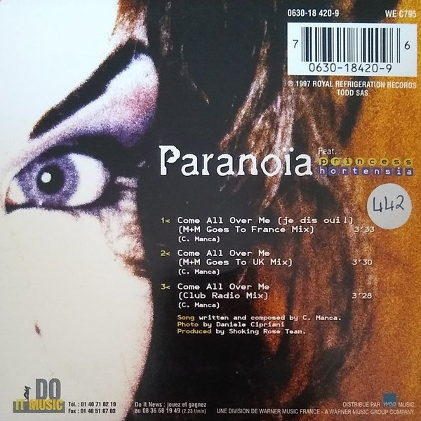 ladda ner album Paranoïa Feat Princess Hortensia - Come All Over Me Je Dis Oui
