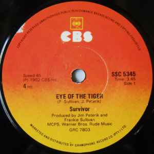 Survivor – Eye Of The Tiger (1982, Vinyl) - Discogs