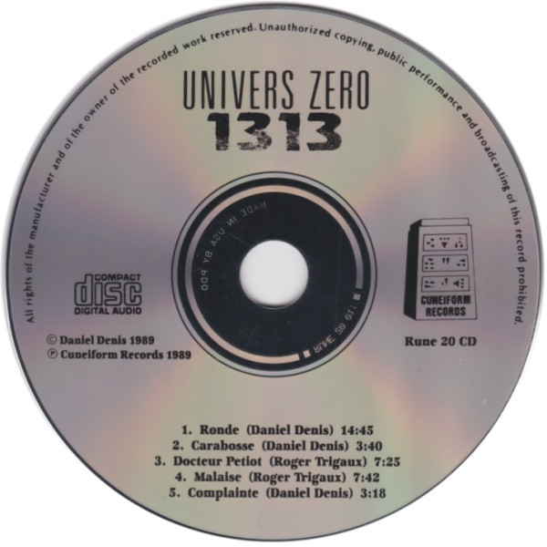 ladda ner album Univers Zero - 1313