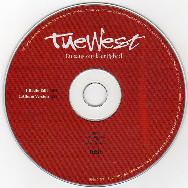 lataa albumi Tue West - En Sang Om Kærlighed