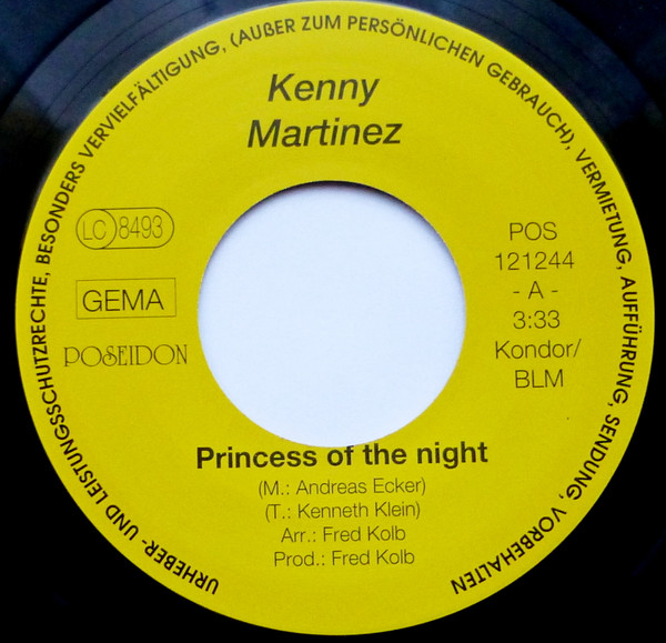 lataa albumi Kenny Martinez - Princess Of The Night