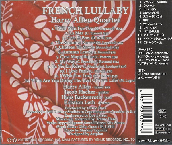 lataa albumi Download Harry Allen Quartet - French Lullaby album